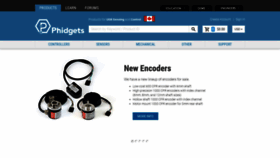 What Phidgets.com website looked like in 2023 (This year)