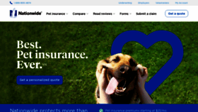 What Petinsurance.com website looked like in 2023 (This year)