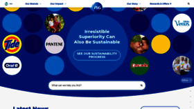What Pg.com website looked like in 2023 (This year)