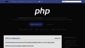 What Php.net website looked like in 2023 (This year)