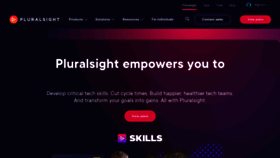 What Pluralsight.com website looked like in 2023 (This year)