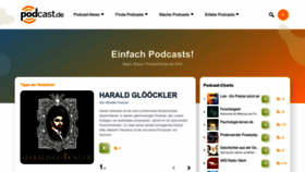 What Podcast.de website looked like in 2023 (This year)