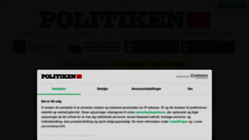 What Politiken.dk website looked like in 2023 (This year)
