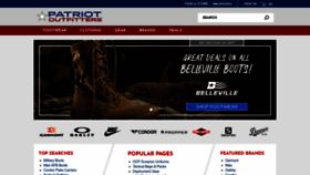 What Patriotoutfitters.com website looked like in 2023 (This year)