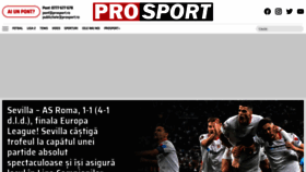 What Prosport.ro website looked like in 2023 (This year)