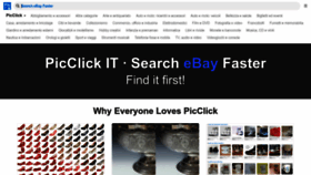 What Picclick.it website looked like in 2023 (This year)