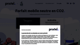 What Prixtel.com website looked like in 2023 (This year)