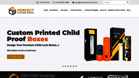 What Perfectcustomboxes.com website looked like in 2023 (This year)