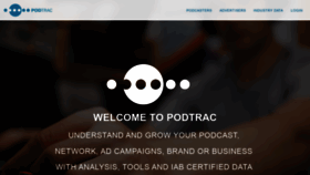 What Podtrac.com website looked like in 2023 (This year)