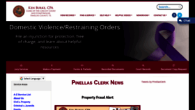 What Pinellasclerk.org website looked like in 2023 (This year)
