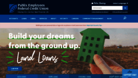 What Pefcu.com website looked like in 2023 (This year)