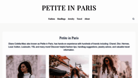 What Petiteinparis.com website looked like in 2023 (This year)