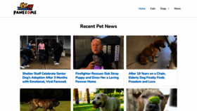 What Pawesome.net website looked like in 2023 (This year)