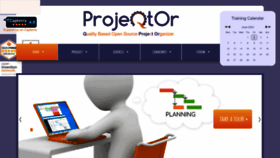 What Projeqtor.org website looked like in 2023 (This year)