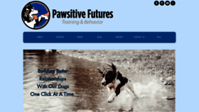 What Pawsitivefutures.com website looked like in 2023 (This year)