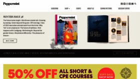 What Peppermintmag.com website looked like in 2023 (This year)