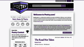 What Poetry.com website looked like in 2023 (This year)