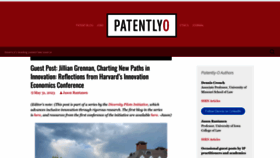 What Patentlyo.com website looked like in 2023 (This year)
