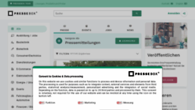 What Pressebox.de website looked like in 2023 (This year)