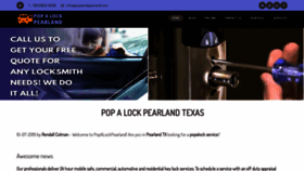 What Popalockpearland.com website looked like in 2023 (This year)