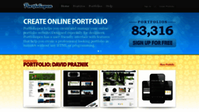 What Portfoliopen.com website looked like in 2023 (This year)