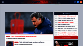 What Paristeam.fr website looked like in 2023 (This year)