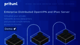 What Pritunl.com website looked like in 2023 (2 years ago)