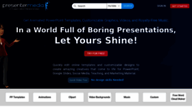 What Presentermedia.com website looked like in 2023 (1 year ago)