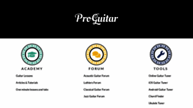 What Proguitar.com website looked like in 2023 (This year)