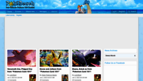 What Pokebeach.com website looked like in 2023 (This year)