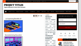 What Projecttitles4free.com website looked like in 2023 (This year)