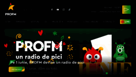 What Profm.ro website looked like in 2023 (This year)