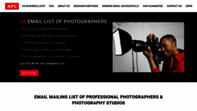 What Photographers-online.co.uk website looked like in 2023 (This year)