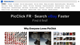 What Picclick.fr website looked like in 2023 (This year)