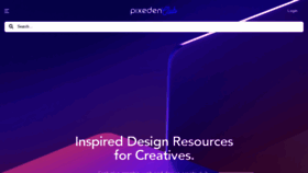 What Pixeden.com website looked like in 2023 (This year)