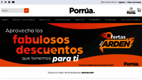 What Porrua.mx website looked like in 2023 (This year)