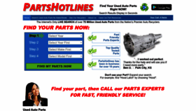 What Partshotlines.com website looked like in 2023 (2 years ago)