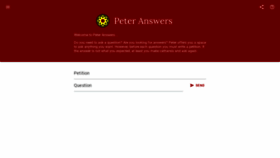 What Peteranswers.com website looked like in 2023 (This year)