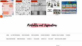 What Printablesandinspirations.com website looked like in 2023 (This year)