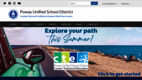 What Powayusd.com website looked like in 2023 (This year)