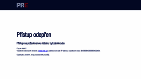 What Pre.cz website looked like in 2023 (This year)