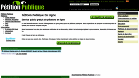 What Petitionpublique.fr website looked like in 2023 (This year)