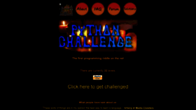 What Pythonchallenge.com website looked like in 2023 (This year)
