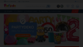 What Party.de website looked like in 2023 (This year)