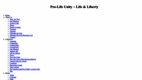 What Prolifeunity.com website looked like in 2023 (This year)