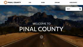 What Pinal.gov website looked like in 2023 (This year)