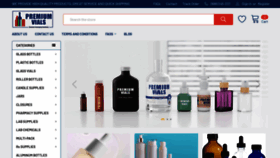 What Premiumvials.com website looked like in 2023 (This year)