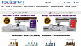 What Premierstitching.com website looked like in 2023 (This year)