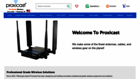 What Proxicast.com website looked like in 2023 (This year)