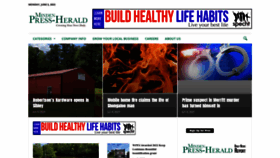 What Press-herald.com website looked like in 2023 (This year)